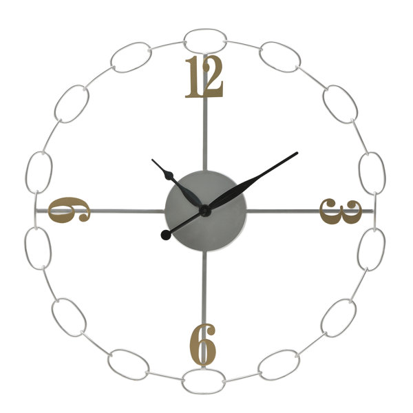 Canora Grey Oversized Coldale 80cm Wall Clock Wayfair.co.uk